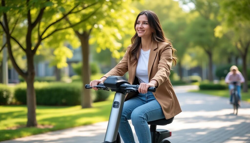 entdecken sie den e-scooter mit sitz – die perfekte kombination aus komfort und umweltfreundlichkeit für ihre mobilität.