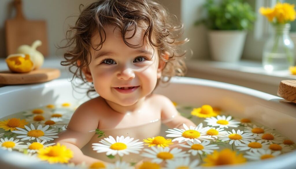 heublumensitzbad für kinder: sanfte und natürliche linderung bei windeldermatitis zur beruhigung empfindlicher haut.