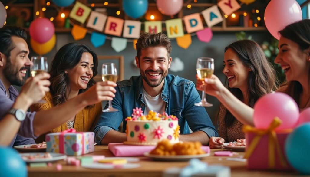 entdecken sie kreative ideen, um den geburtstag eines mannes unvergesslich zu feiern. tipps und inspirationen für einen besonderen tag voller spaß und überraschungen.